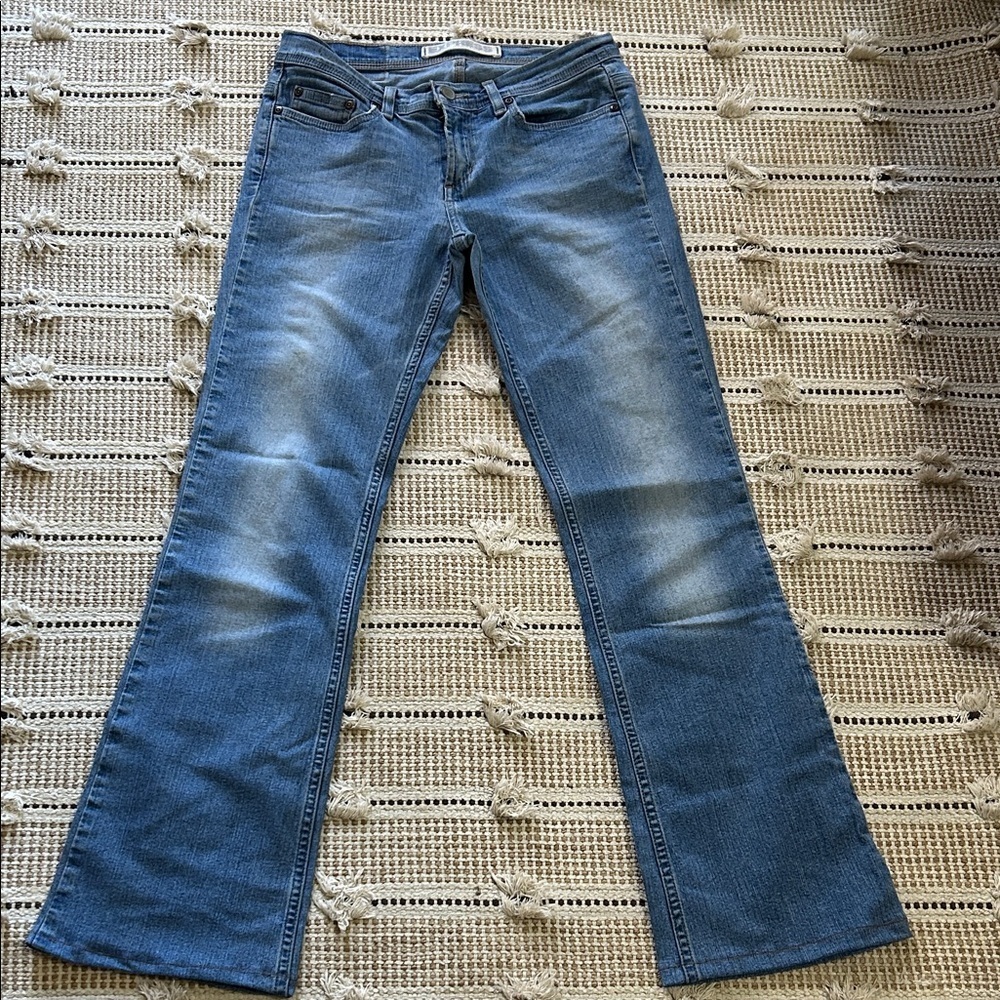 Express Denim Flare Jeans in Blue